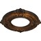 Ekena Millwork Benson Ceiling Medallion (Fits Canopies up to 4 1/8"), Hand-Painted Rust, 9"OD x 4 1/8"ID x 5/8"P CM09BNRUS - alternate 2